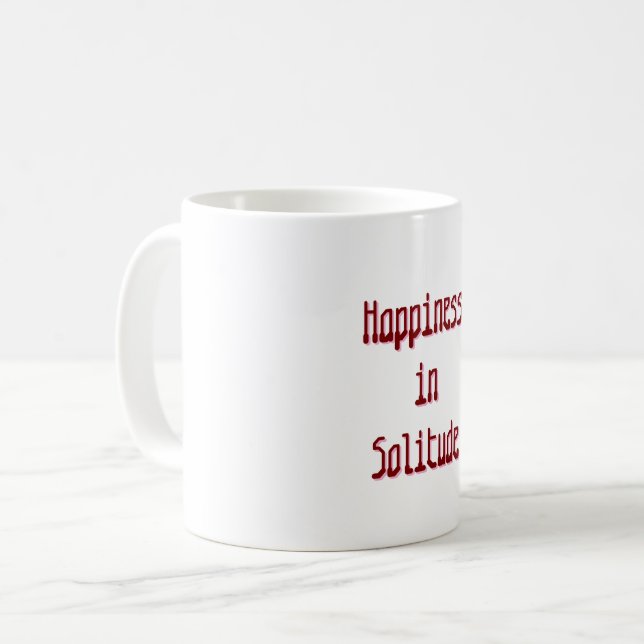 Tasse Bonheur en Solitude (Devant gauche)