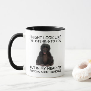 Tasse Bonobo Drôle de Singe Pensif