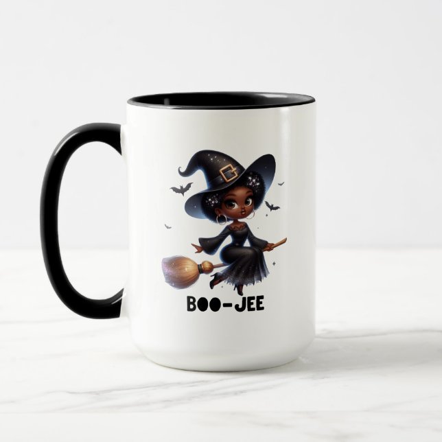 Tasse BOO-JEE Sorcière Noire Halloween (Gauche)