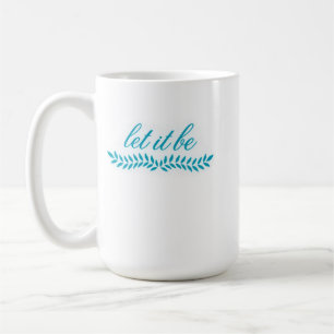 Tasse botanique bleue « Let It Be »