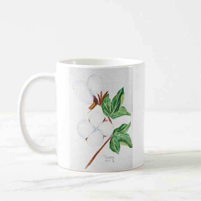 Tasse botanique de capsule de coton (Gauche)