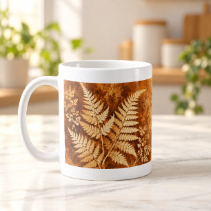 Tasse botanique sépia Sunprint Ferns