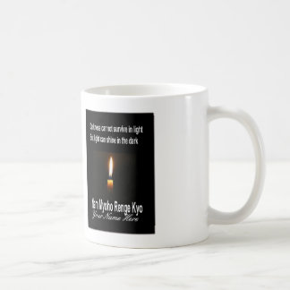 Tasse bouddhiste de SGI - mots d'encouragement