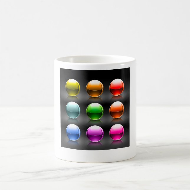 Tasse Boules de Verre Colorées (Créateur téléchargé)