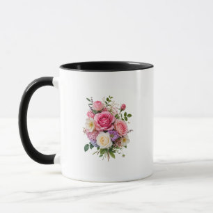 Tasse Bouquet Floral Mixte Rose Rose