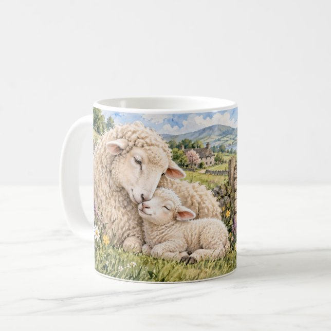 Tasse Brebis et Agneau Aimés (Devant gauche)
