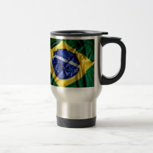 Tasse brésilienne de drapeau