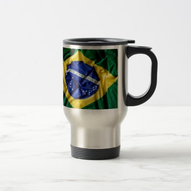 Tasse brésilienne de drapeau (Droit)