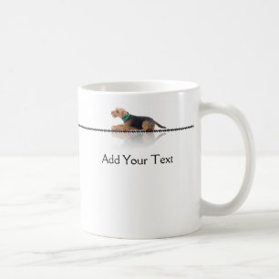 Tasse Brown et noire de gallois Terrier