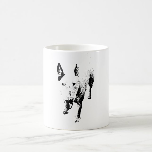 Tasse Bull Terrier – Style Encre Gritty (Centre)