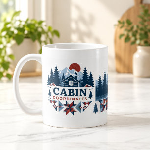Tasse Cabane Coordonnées Cabane Patchwork