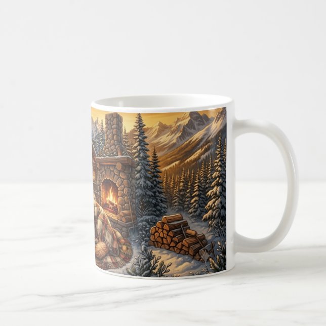 Tasse Cabine Cosy Golden Retriever (Droite)