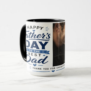 Tasse Cadeau de Fête des Pères Photo Personnalisée