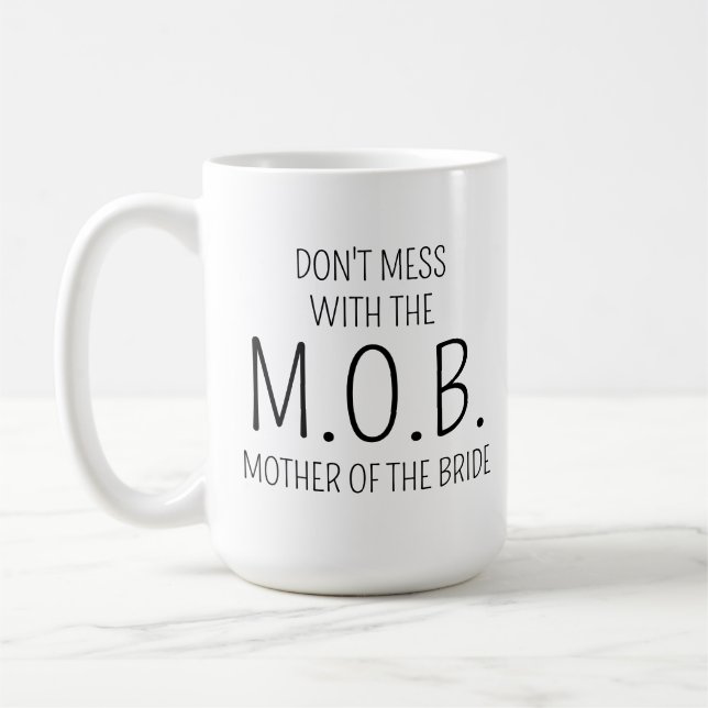Tasse Cadeau de la Mariée pour la Mère de la Marié (Gauche)