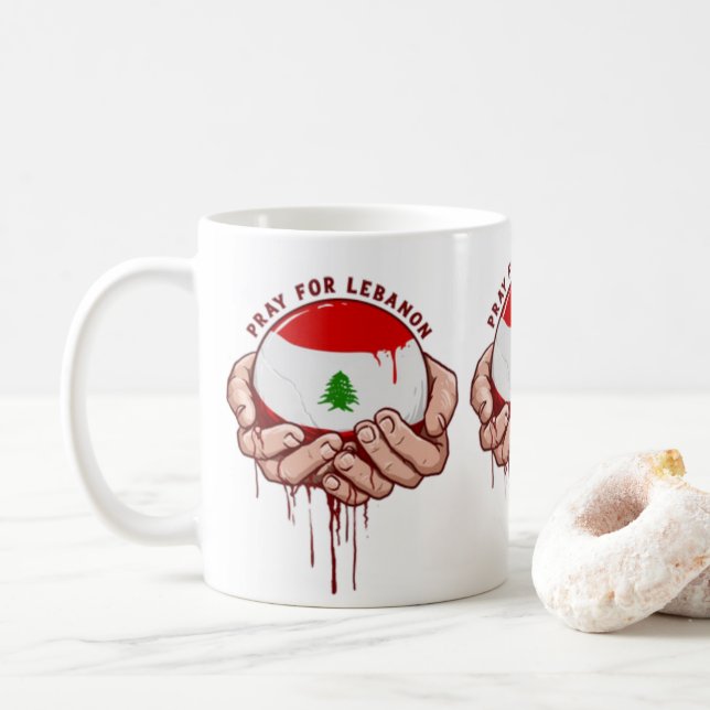 Tasse cadeau de prière du Liban (Avec donut)