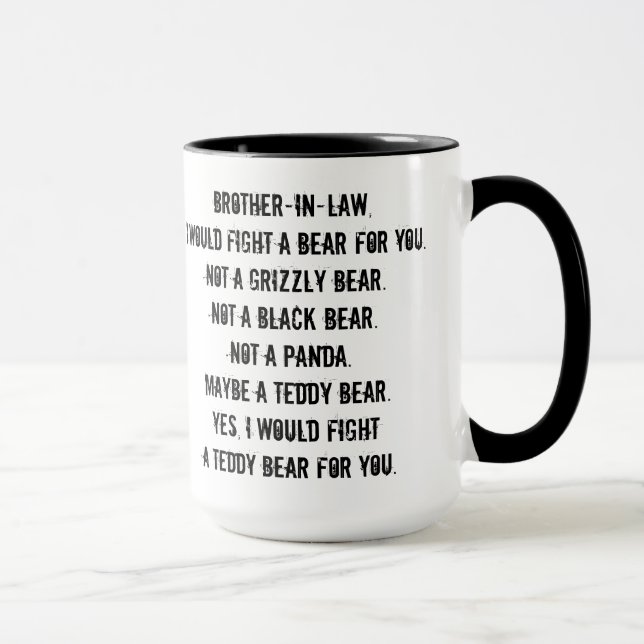 Tasse Cadeau Drôle pour Beau-Frère (Droite)