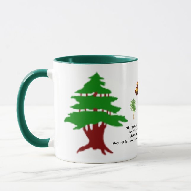 Tasse Cadeau Église Maronite Psaume 92 (Gauche)