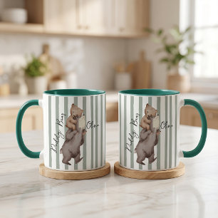 Tasse Cadeau Fête des Pères Ours Papa Rayé Pour Pa
