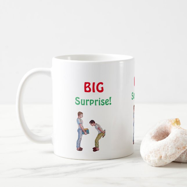 Tasse cadeau humour Noël gay (Avec donut)