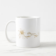 Tasse Cadeau Maman Champagne Or Lily