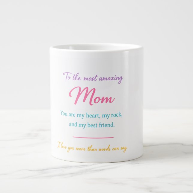 Tasse Cadeau Maman - Cœur de Ma Maison (Devant)
