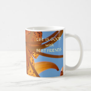 Tasse cadeau Meilleure amie Mug Orange Tiger Lily