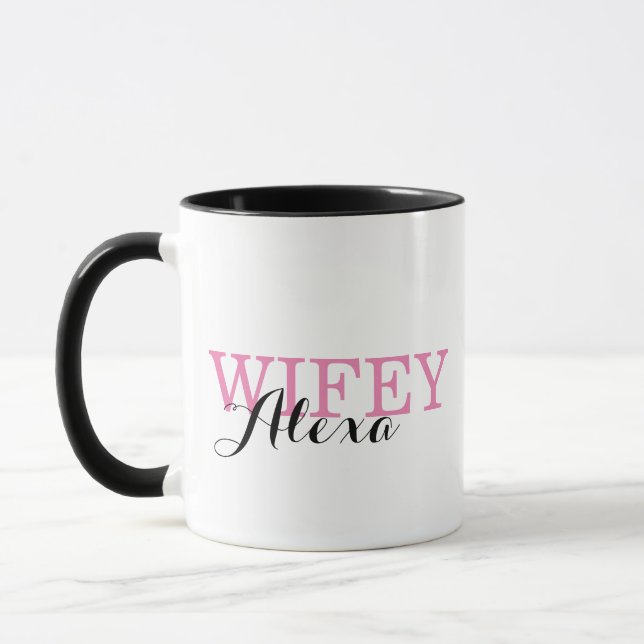 TASSE CADEAU PERSONNALISÉE WIFEY (Gauche)
