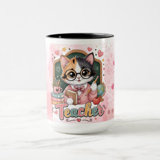Tasse Cadeau Professeur Chat Mignon