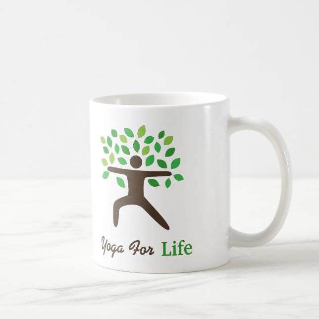 Tasse Cadeaux Yoga Pose de Guerrier (Droite)