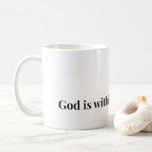 Tasse Café Verset Biblique Chrétien Dieu Est En El