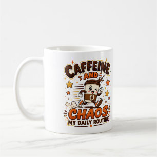 Tasse Caffeine et Chaos Ma Routine Quotidienne
