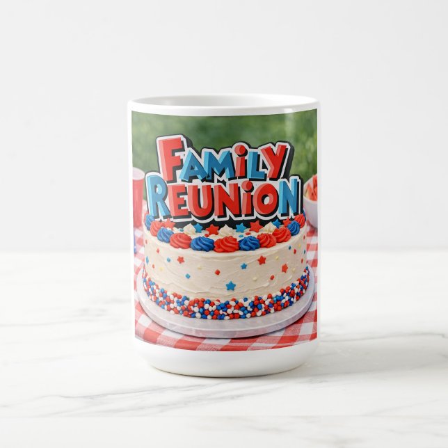 Tasse Cake de Réunion de Famille  (A sweet slice of reunion fun!)