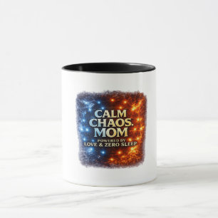 Tasse Calme Chaos Maman, Tasse de Café Drôle pour 
