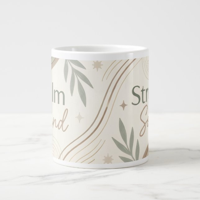 Tasse Calme Esprit Âme Forte | Tasse de Café Esthé (Devant)