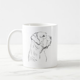 Tasse Calme Labrador Retriever, Art Minimaliste