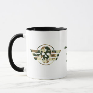 Tasse Camouflage Crâne Café Fierté Militaire Vét
