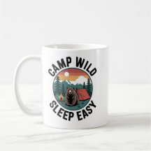 Tasse Camp Wild Sleep Easy – Ours Camping Vintage 