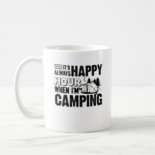 Tasse campante d'heure heureuse