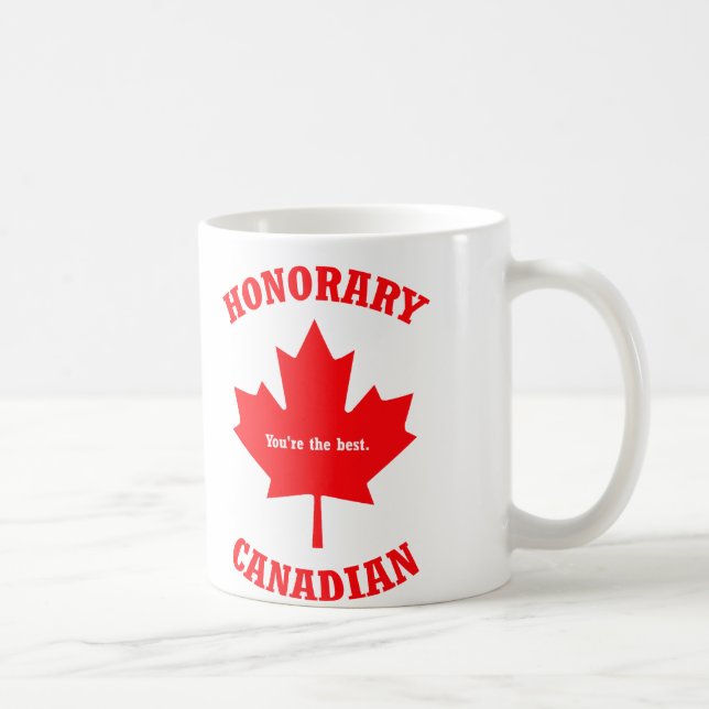 Tasse canadienne honorifique de cadeau de tasse (Droite)