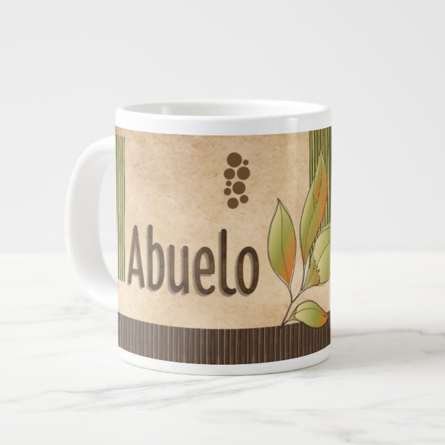 Tasse Caneca De Café Grande ABUELO Vintage (Devant gauche)