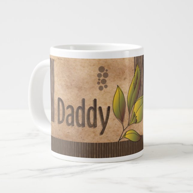 Tasse Caneca De Café Grande DADDY Vintage (Devant gauche)