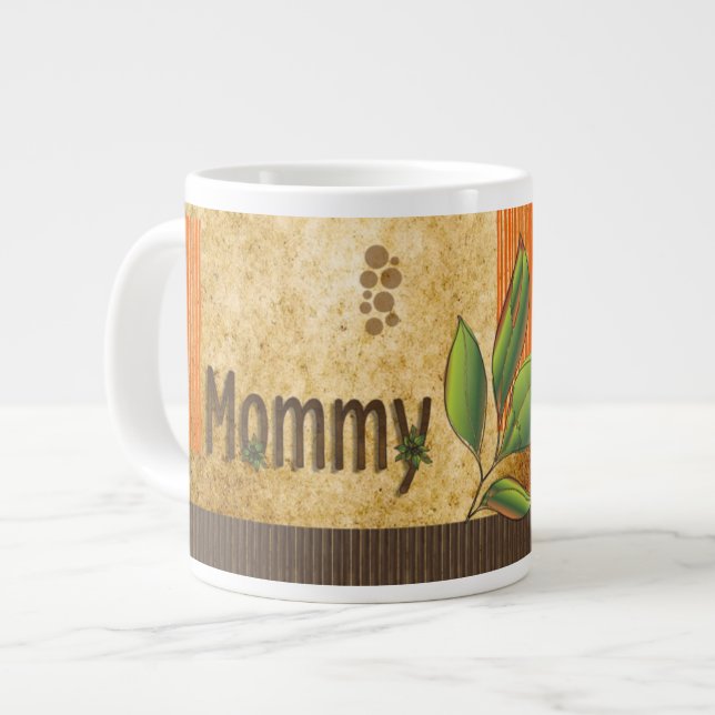 Tasse Caneca De Café Grande MOMMY Vintage (Devant gauche)