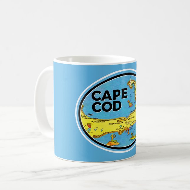 Tasse Cape Cod Bleue (Devant gauche)