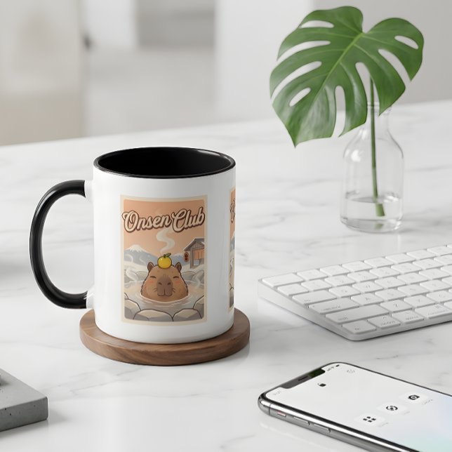 Tasse Capybara Onsen Club – Source chaude japonais (Créateur téléchargé)