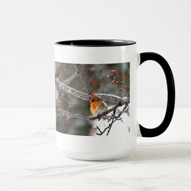 Tasse - cardinal dans la neige (Droite)