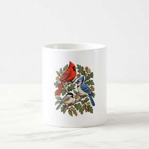 Tasse Cardinal Geai Bleu Mésange Ornithologue