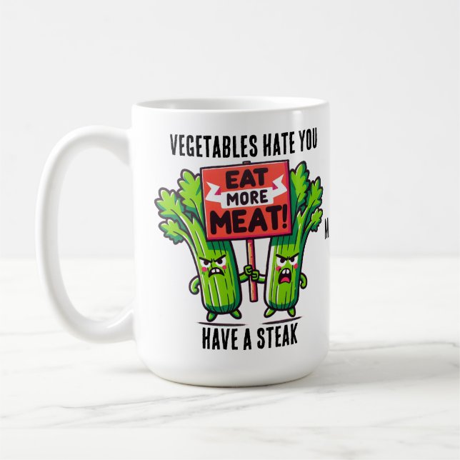 Tasse carnivore drôle (Gauche)