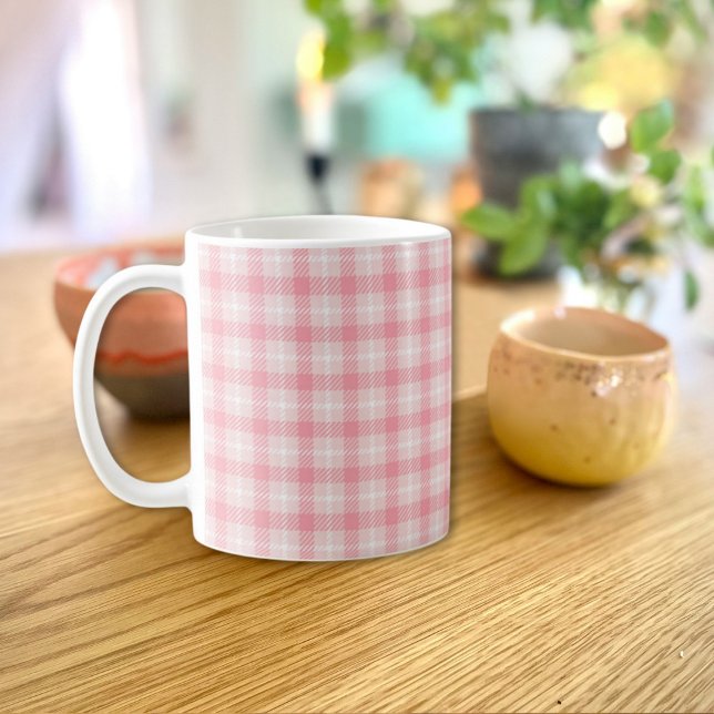 Tasse carreaux rose (Créateur téléchargé)