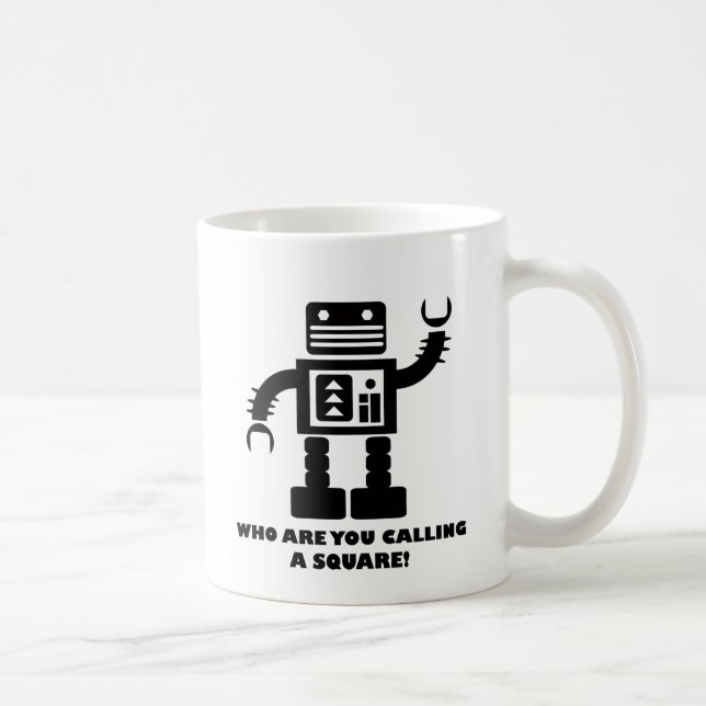 Tasse carrée de robot (Droite)