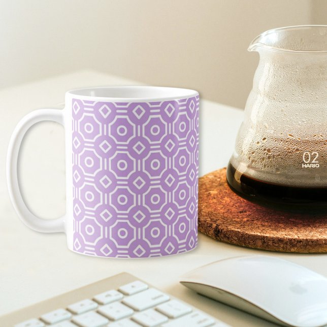 Tasse carrée octogonale violette (Créateur téléchargé)